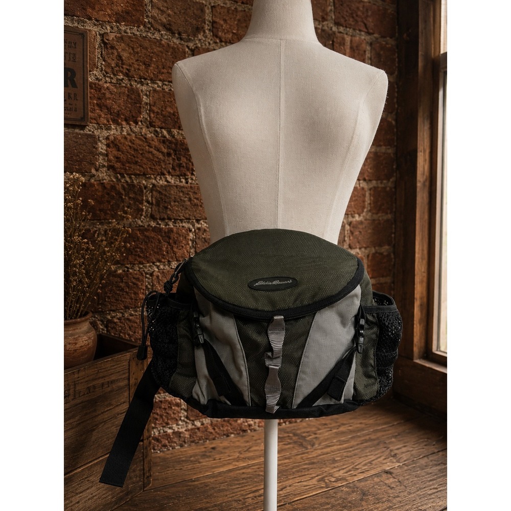 Eddie Bauer Men Hip Lumbar Pack Hiking Waist Bag Gorpcore Utility Camping Trail